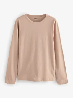 Neutral Long Sleeve Crew Neck T-Shirt