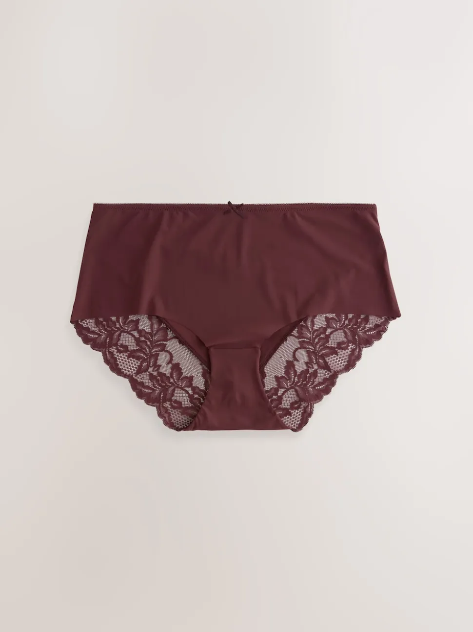 Neutral Midi No VPL Lace Back Briefs 5 Pack
