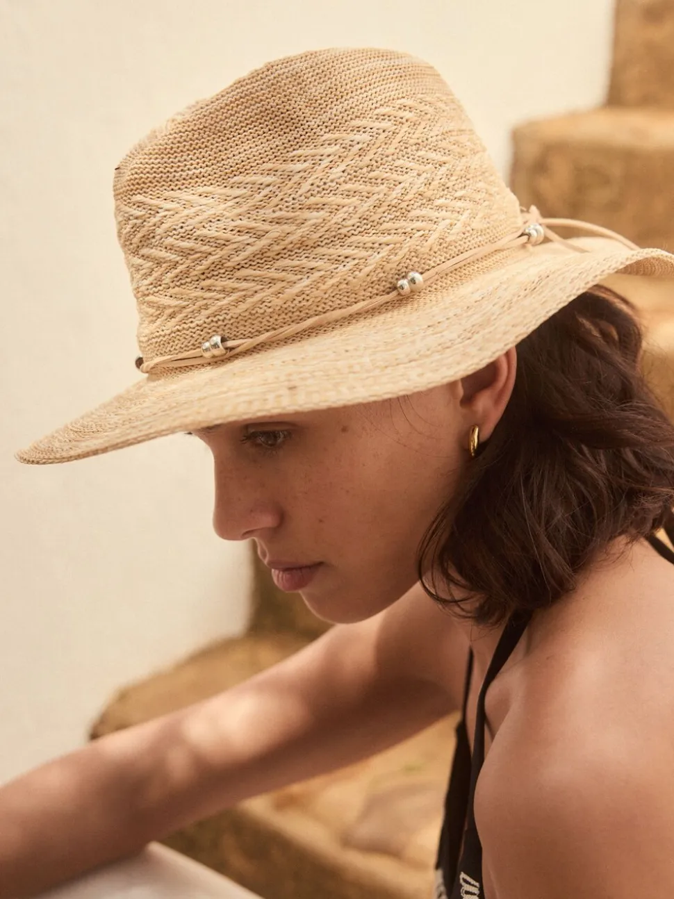 Neutral Packable Western Hat