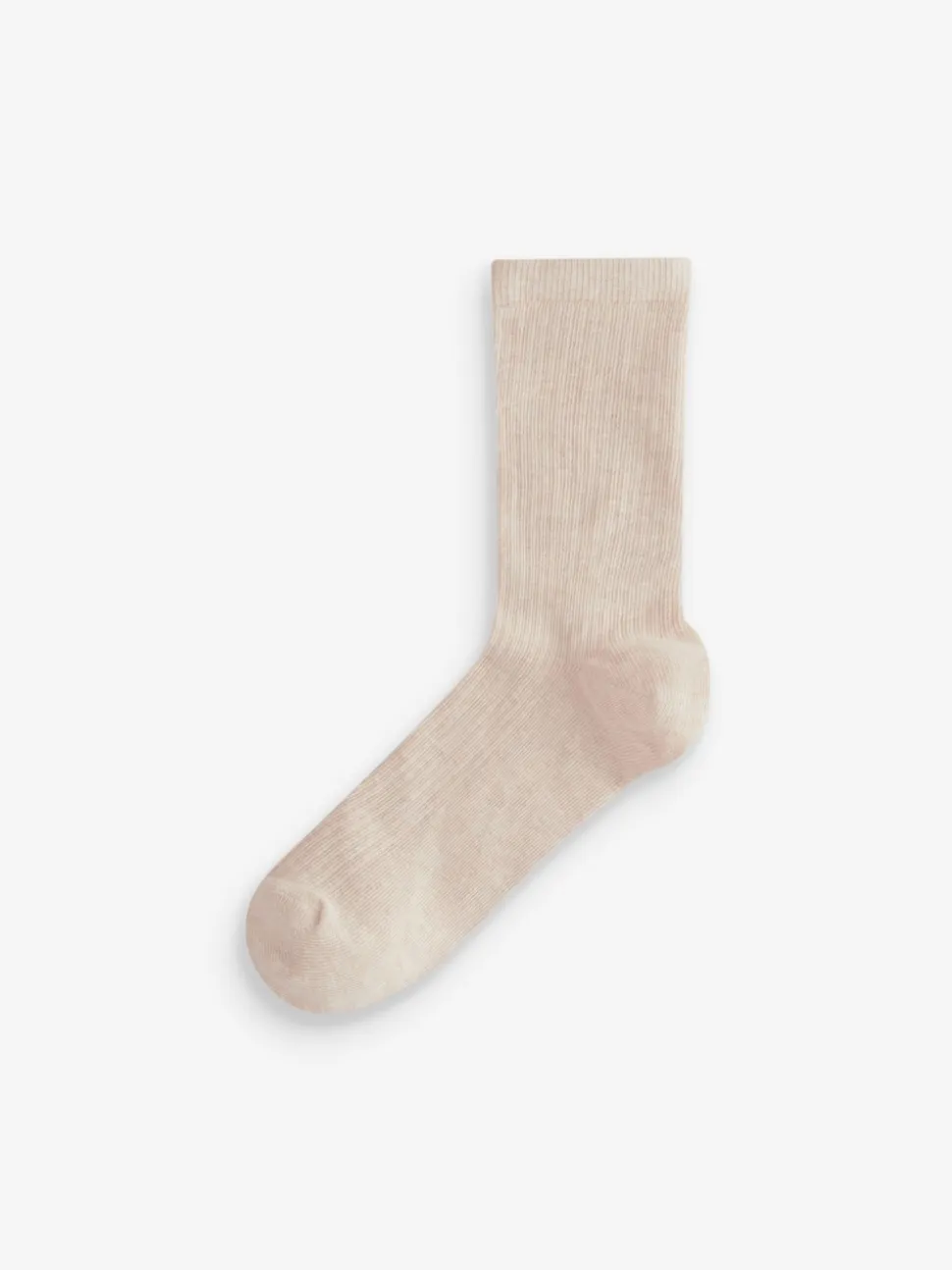 Neutral Ribbed Ankle Socks 4 Pack