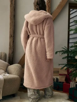 Neutral Teddy Dressing Gown