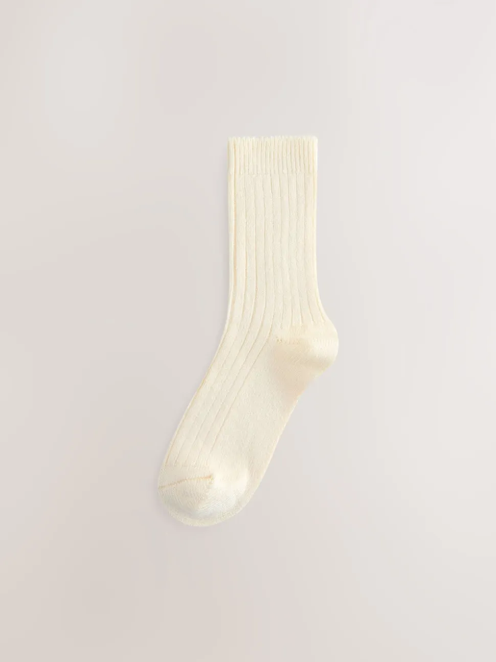 Neutral Warm Handle Ribbed Ankle Socks 3 Pack