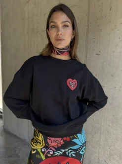 Never Fully Dressed Black Amara Sweatshirt