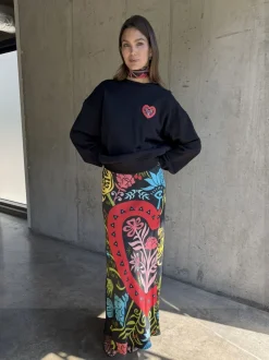 Never Fully Dressed Black Amara Sweatshirt