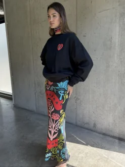 Never Fully Dressed Black Amara Sweatshirt