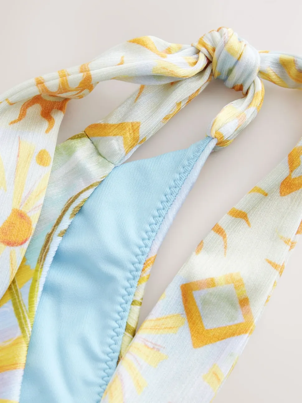 Never Fully Dressed Blue Sun Tie Side Tie Side Bikini Briefs