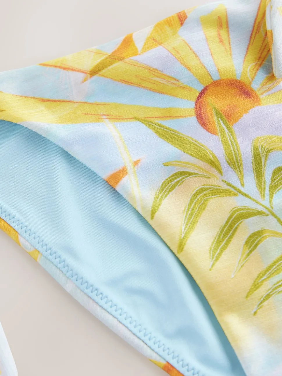 Never Fully Dressed Blue Sun Tie Side Tie Side Bikini Briefs