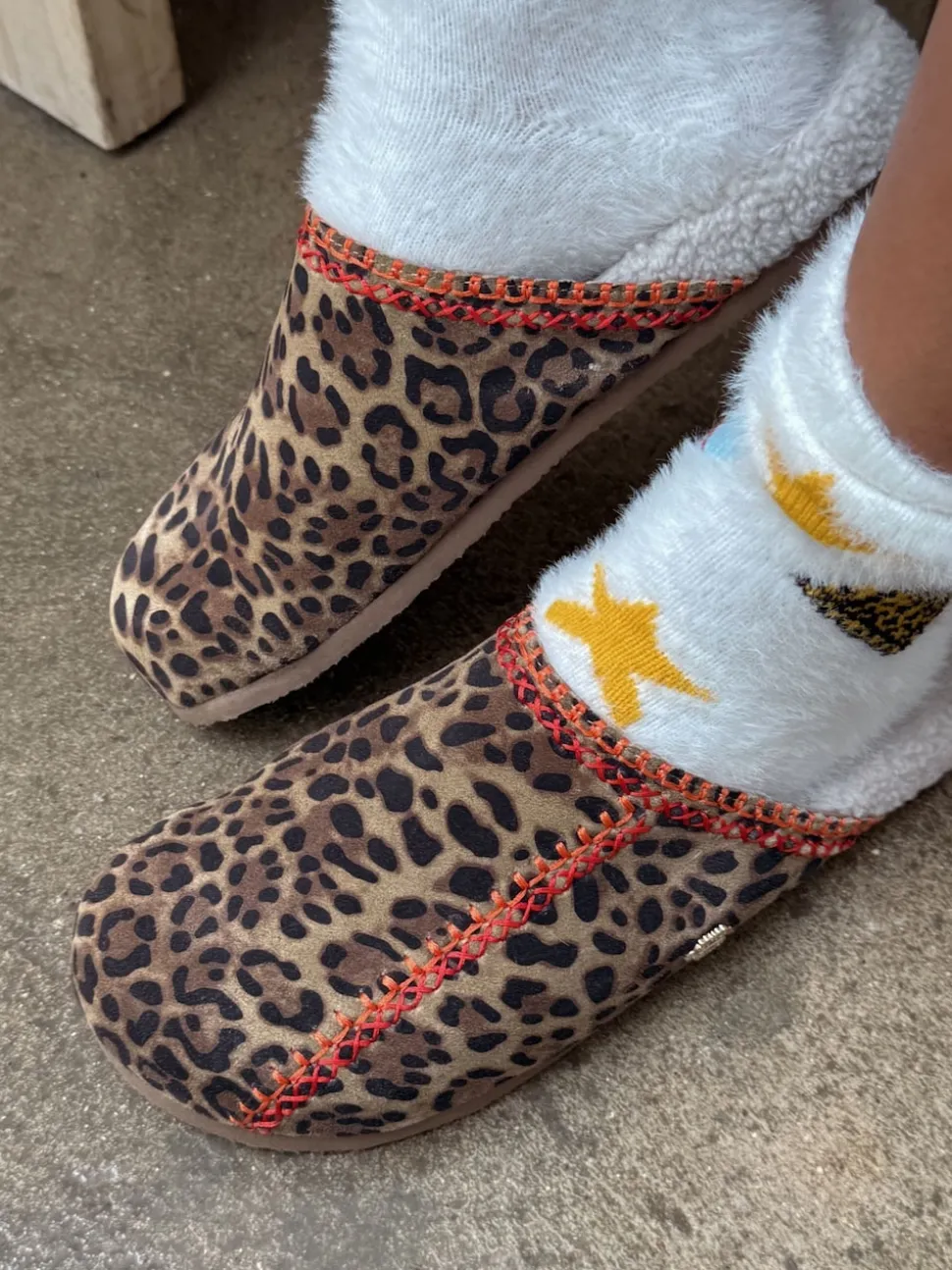Never Fully Dressed Brown Leopard Print Mule Slippers