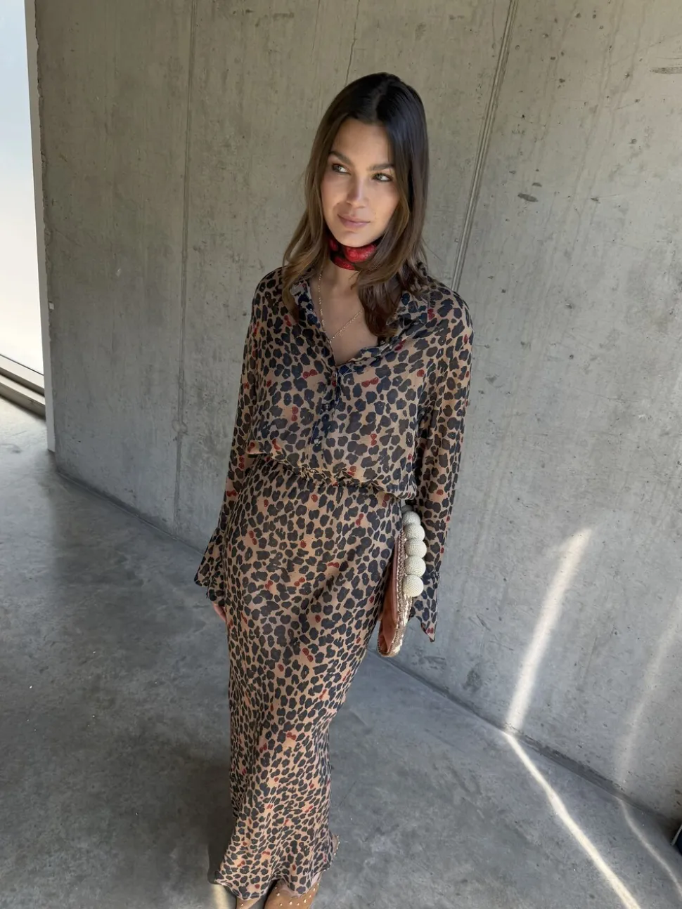 Never Fully Dressed Brown Petite Leopard Mia Petite Dress