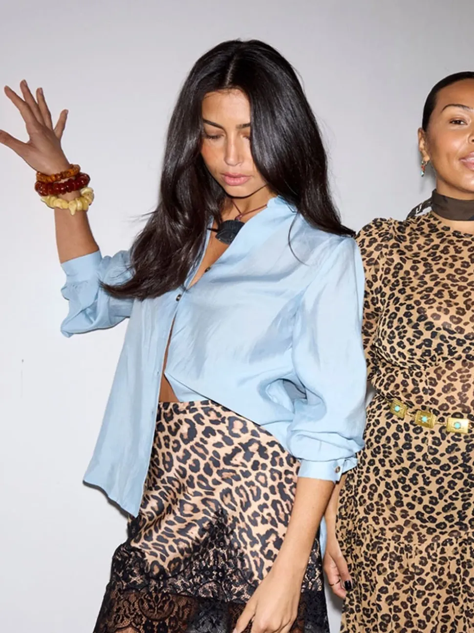 Never Fully Dressed Brown Leopard Print Lace Maeva Skirt