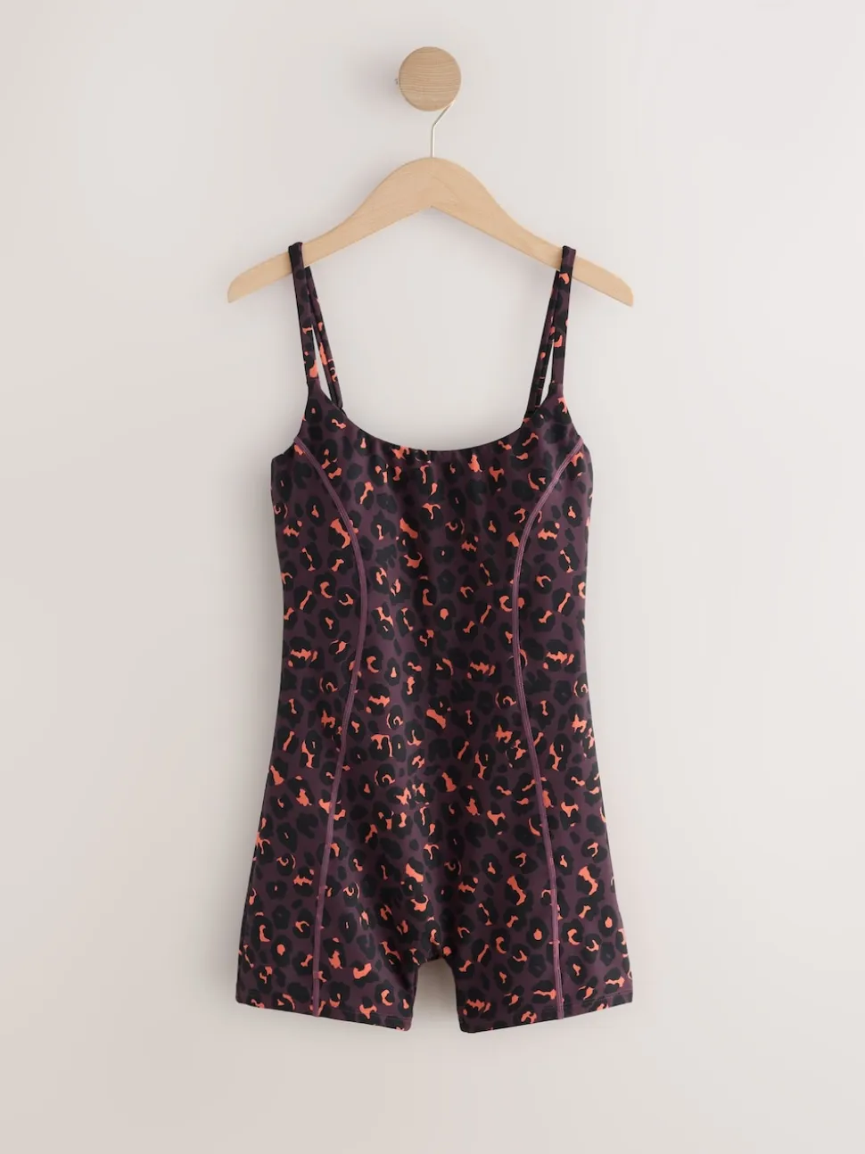 Never Fully Dressed Burgandy Leopard Unitard