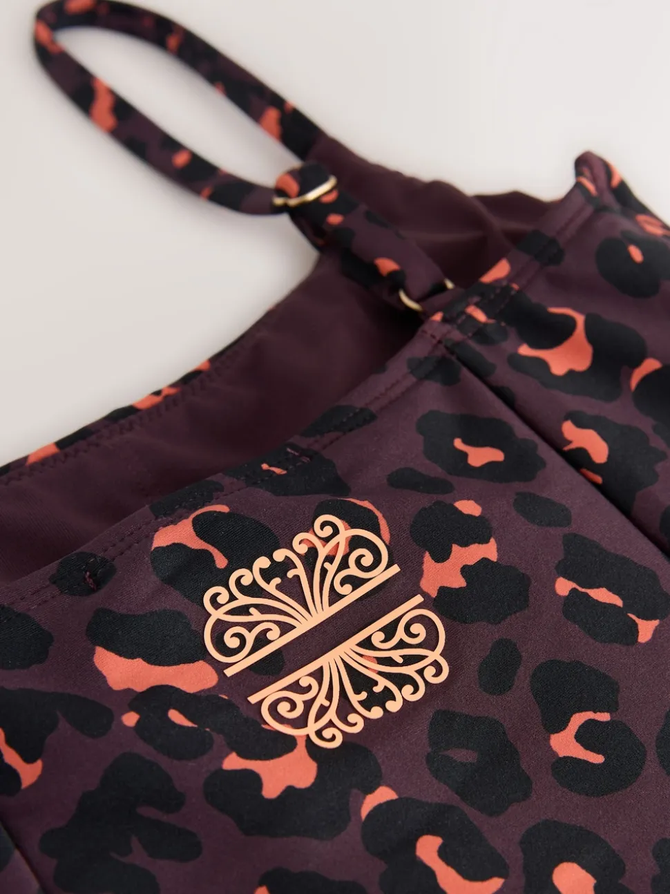 Never Fully Dressed Burgandy Leopard Unitard