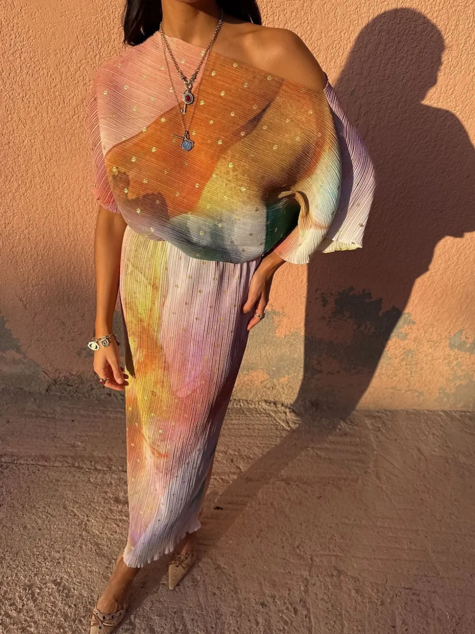 Never Fully Dressed Cream Abstract Tilly Dress