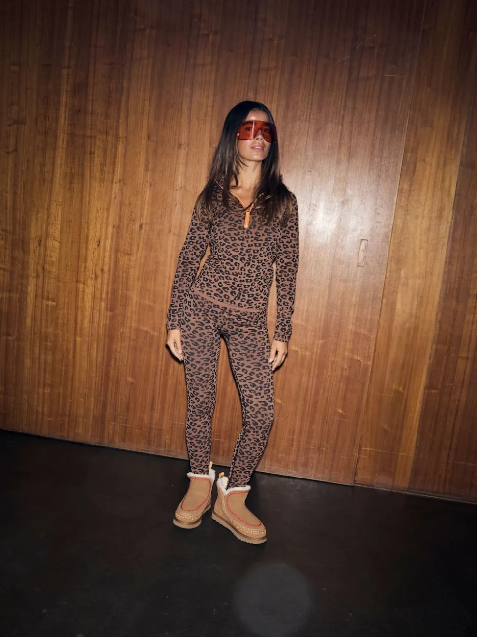 Never Fully Dressed Leopard Thermal Leggings
