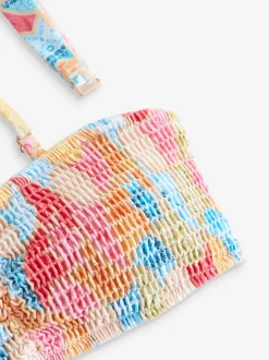 Never Fully Dressed Multi Bright Shired Bikini Top