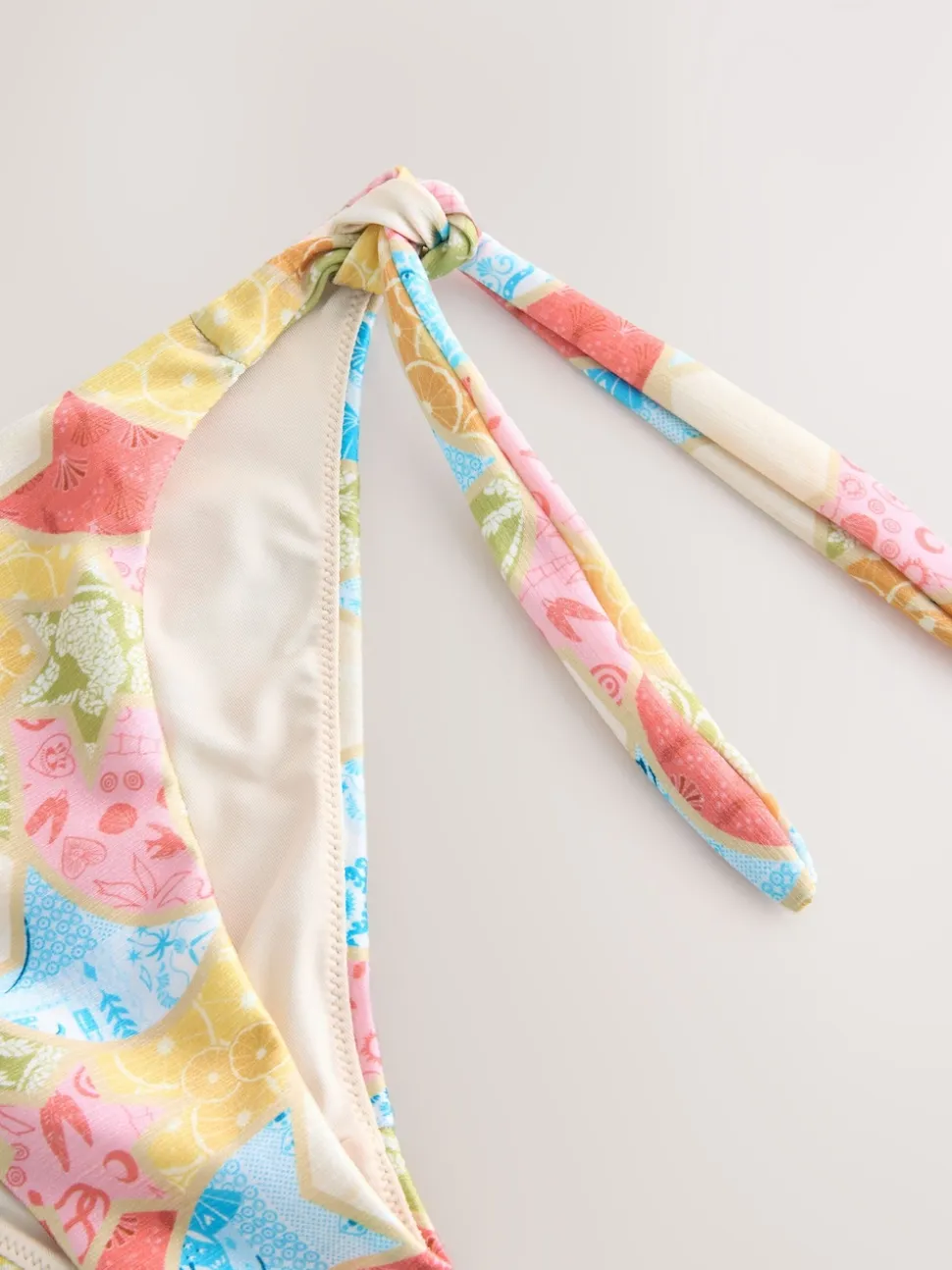 Never Fully Dressed Multi Tie Side Bright Tie Side Bikini Bottoms