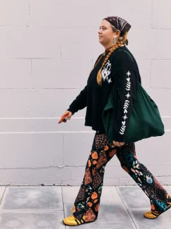 Never Fully Dressed Night Garden Flared Leggings