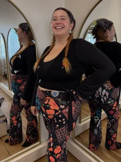 Never Fully Dressed Night Garden Flared Leggings