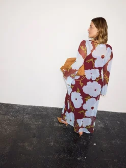 Never Fully Dressed Purple Poppy Aria Mesh Dress