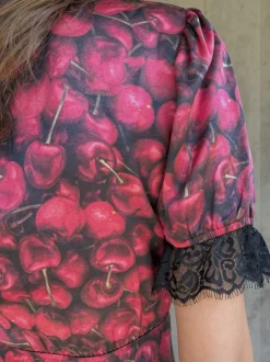 Never Fully Dressed Red Cherry Lyla Dress
