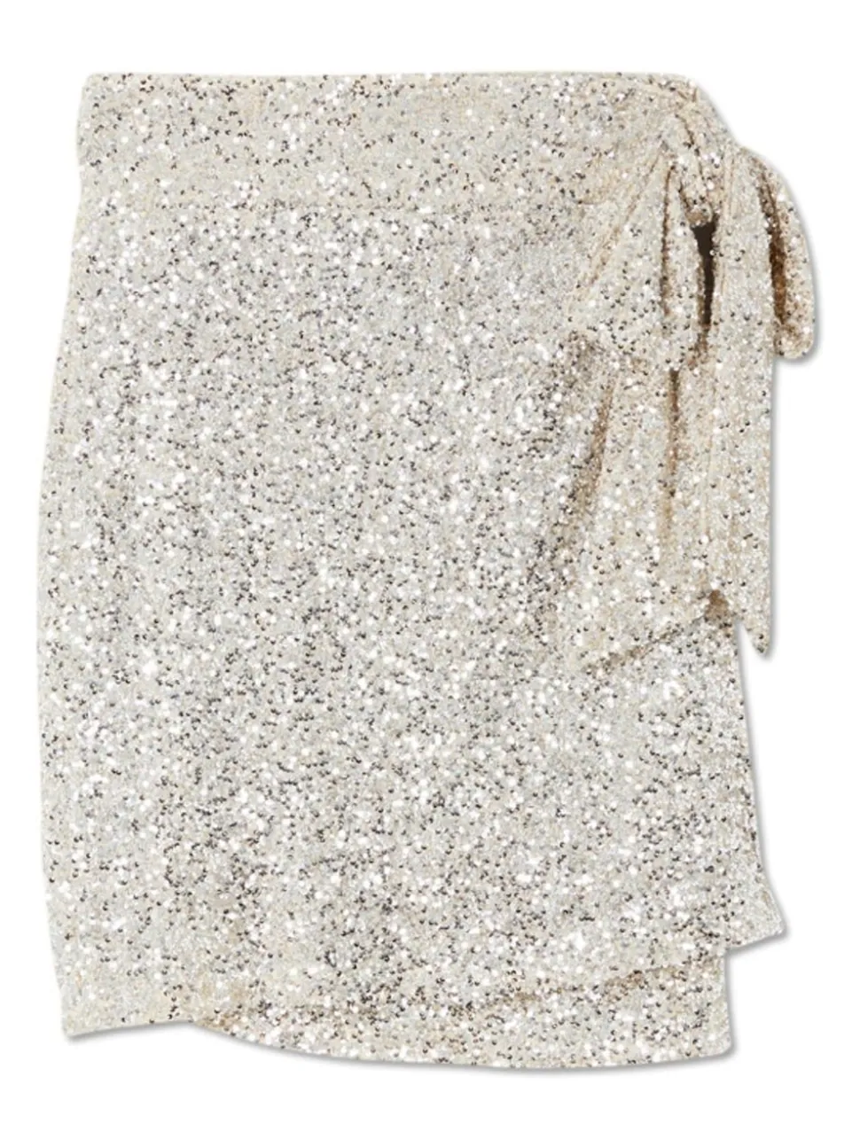 Never Fully Dressed Silver Sequin Jaspre Mini Skirt