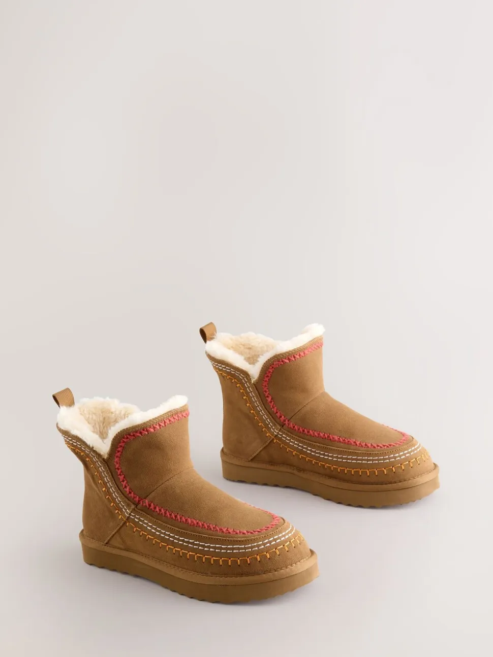 Never Fully Dressed Tan Brown Suede Leather Boots