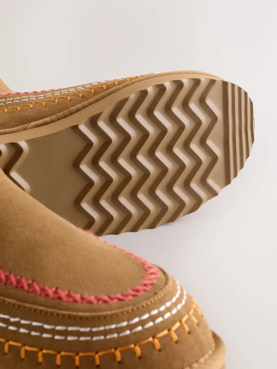 Never Fully Dressed Tan Brown Suede Leather Boots