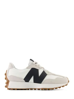 New Balance Black on White 327 Trainers