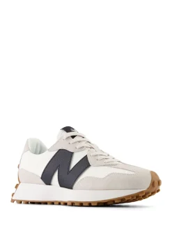 New Balance Black on White 327 Trainers