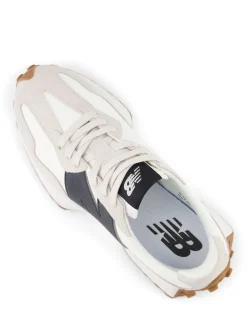 New Balance Black on White 327 Trainers