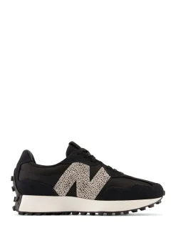 New Balance Black/Leopard Print 327 Trainers