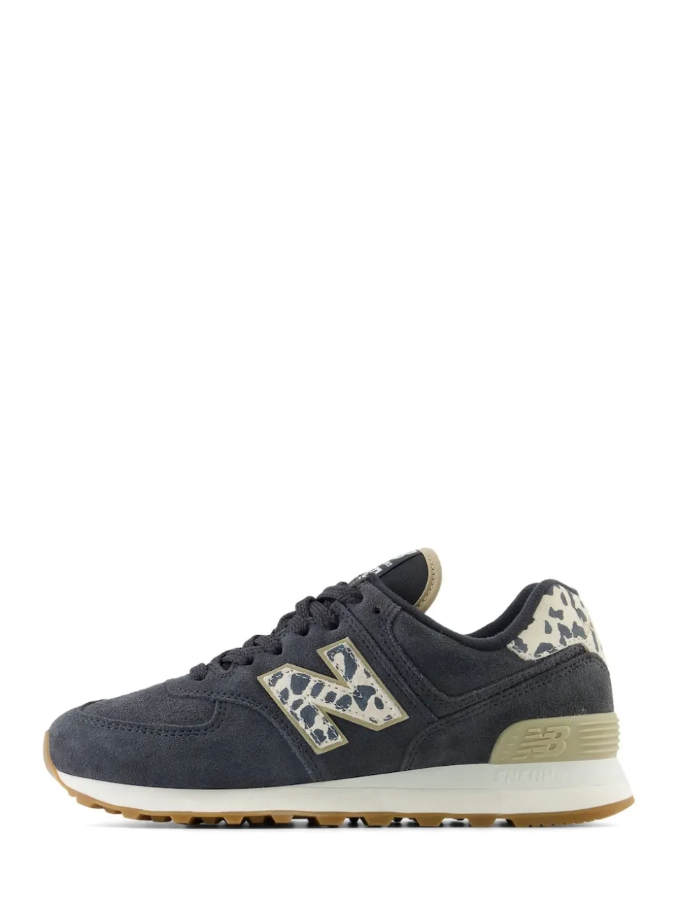 New Balance Black/Leopard Print 574 Trainers