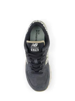 New Balance Black/Leopard Print 574 Trainers