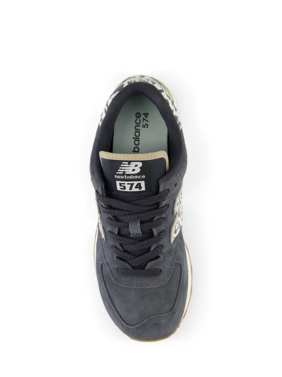 New Balance Black/Leopard Print 574 Trainers