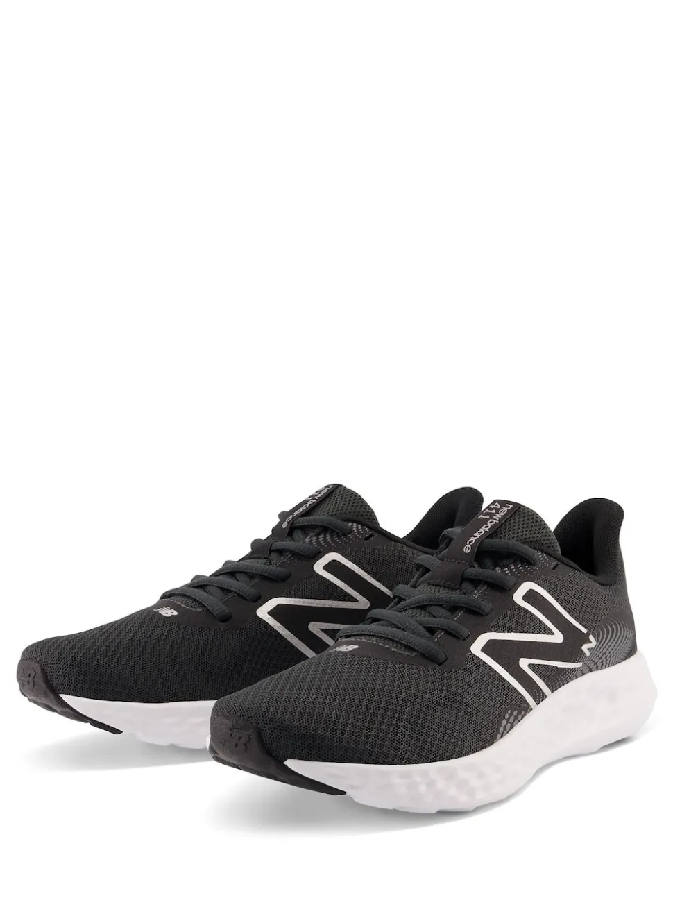 New Balance Black/White Womens 411 Trainers