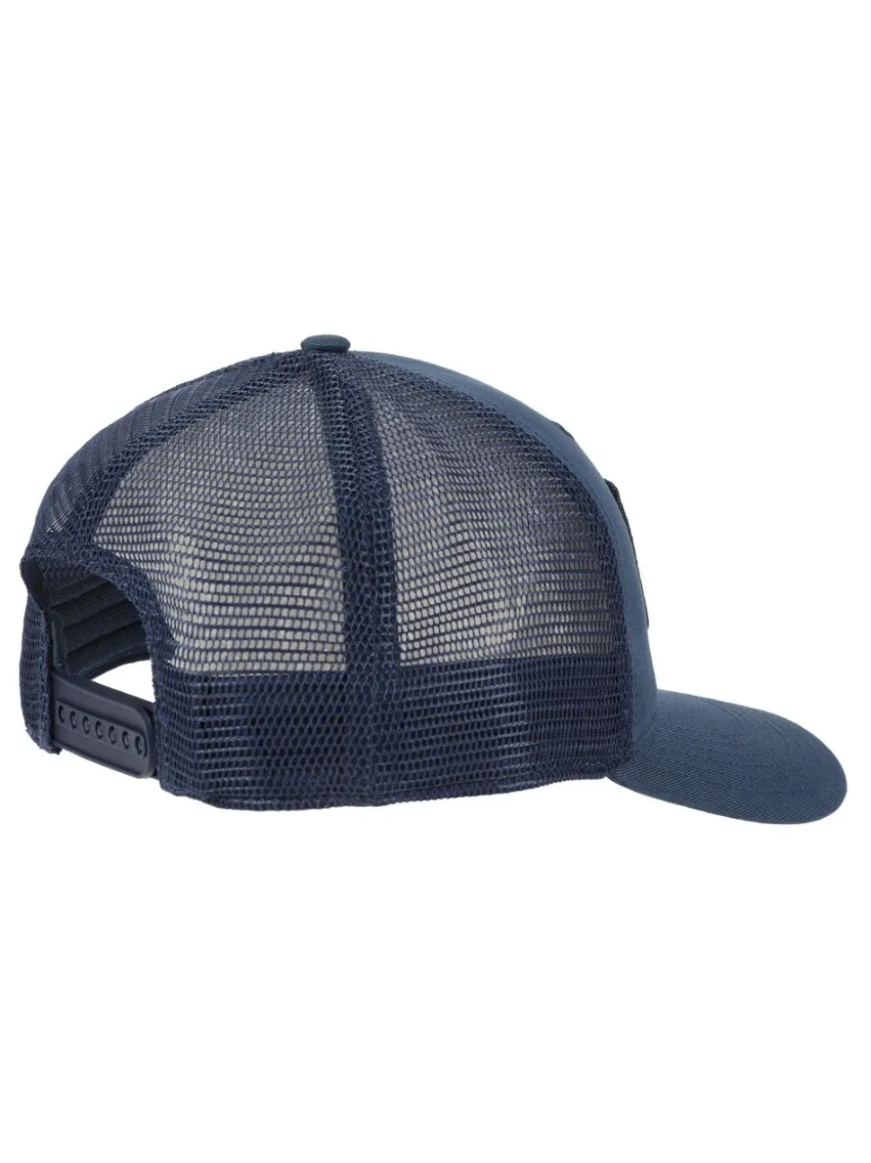 New Balance Blue Stacked Patch Logo Trucker 100% Cotton Hat
