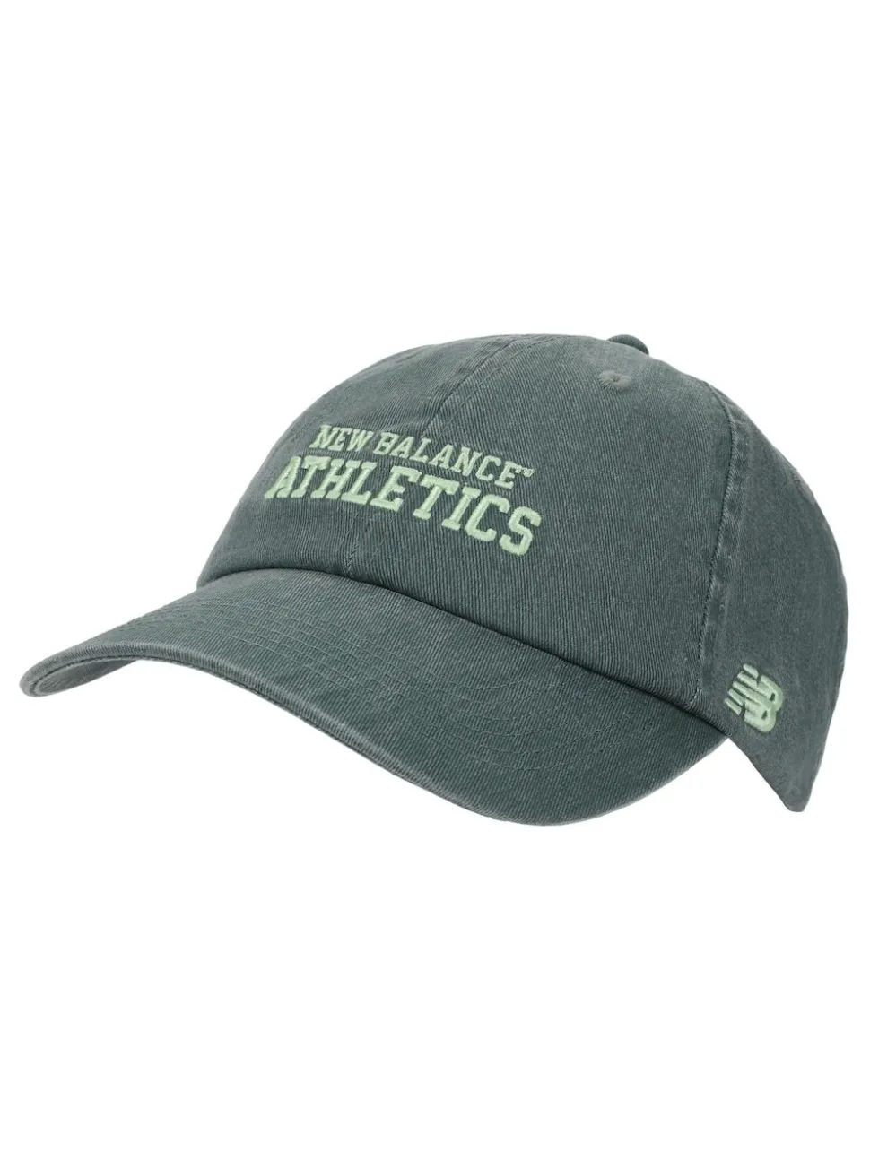 New Balance Green 6 Panel Athletics 100% Cotton Hat