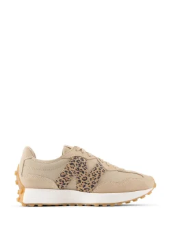 New Balance Tan/Leopard Print 327 Trainers