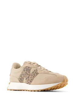 New Balance Tan/Leopard Print 327 Trainers