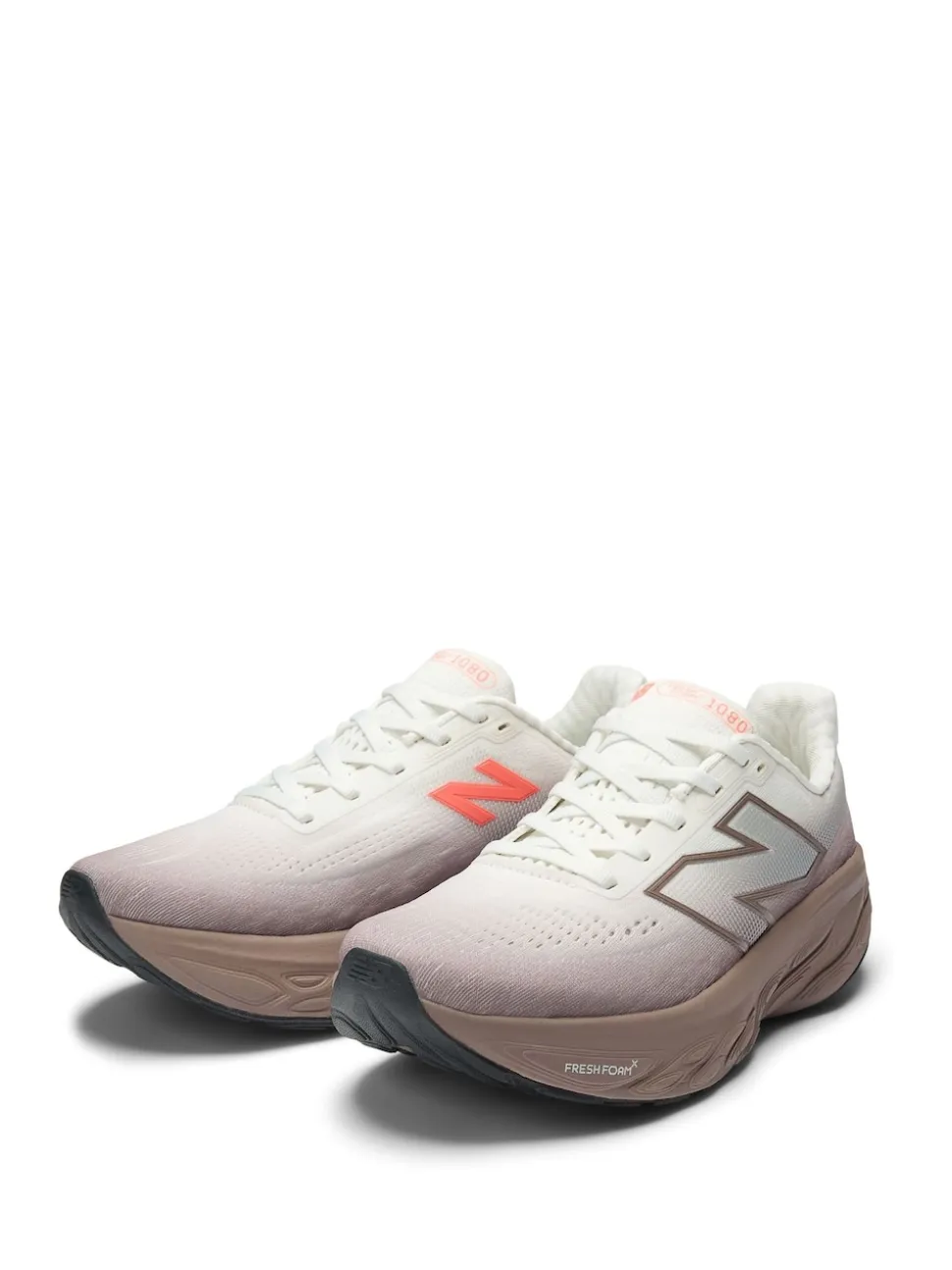 New Balance Taupe Brown Womens Fresh Foam X 1080 Trainers
