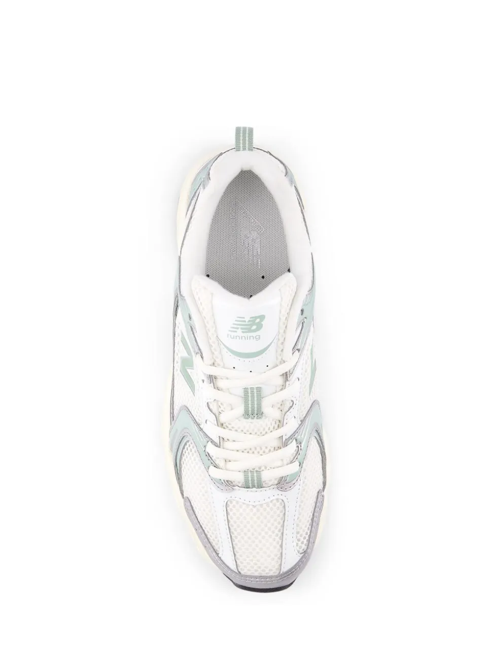 New Balance White/Green Womens 530 Trainers