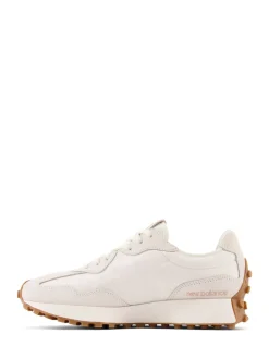 New Balance White/Leopard Print 327 Trainers