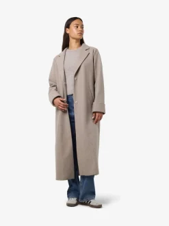 NOISY MAY Brown Long Coat