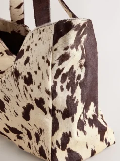 Nothing Ordinary Animal Cowhide Oversized Shopper Bag