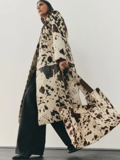 Nothing Ordinary Animal Cowhide Oversized Shopper Bag