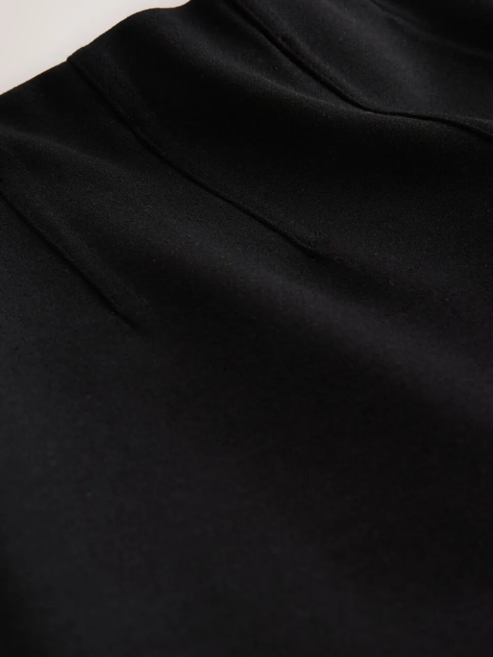 Nothing Ordinary Black Luxe A-Line Midi Skirt