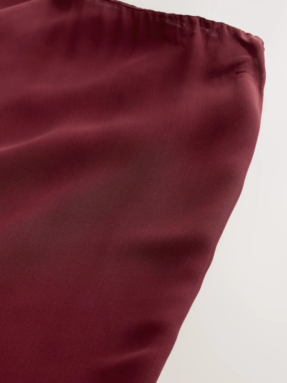 Nothing Ordinary Burgundy Red Check Godet Midi Skirt
