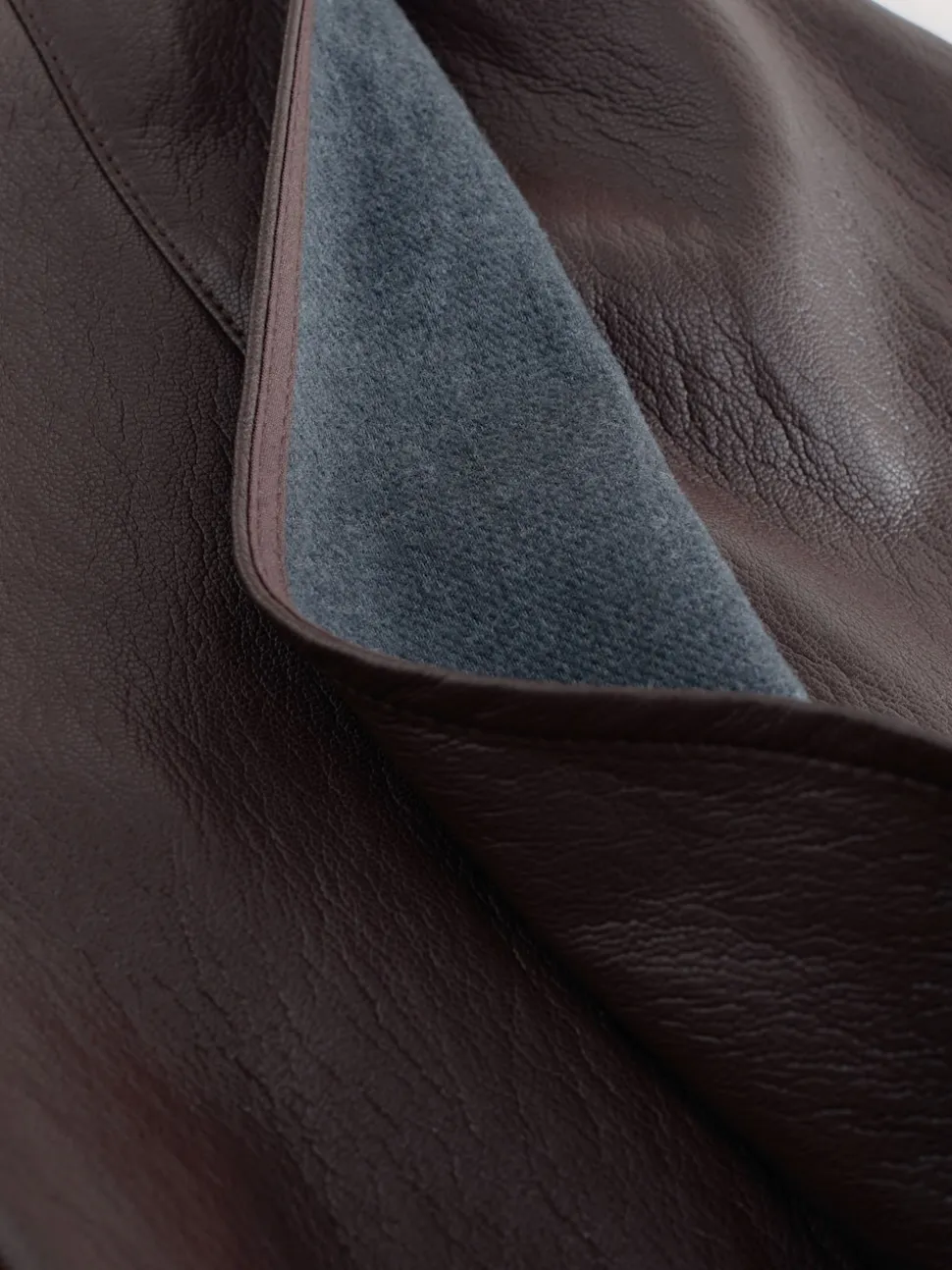 Nothing Ordinary Chocolate Brown Faux Leather Wrap Midi Kilt Skirt