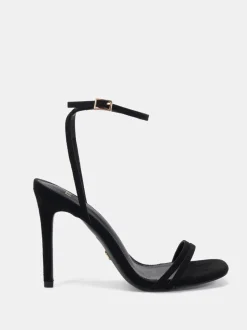 Novo Black Wide Fit MATILDA Strappy Heeled Sandals