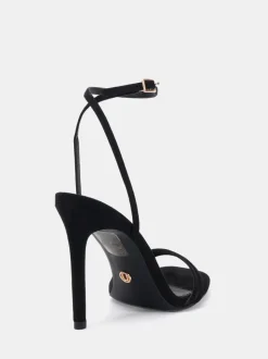 Novo Black Wide Fit MATILDA Strappy Heeled Sandals